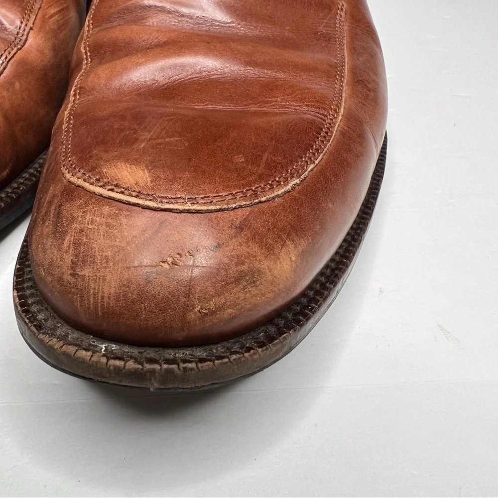 Johnston & Murphy Signature Series Brown Oxford Dress Shoes Size 11